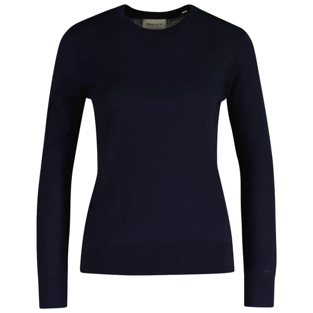 Allt Under Överdelar|Tröjor | GANT Fine Knit Crew Neck Da