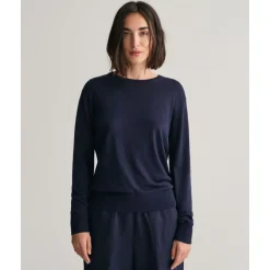 Allt Under Överdelar|Tröjor | GANT Fine Knit Crew Neck Da