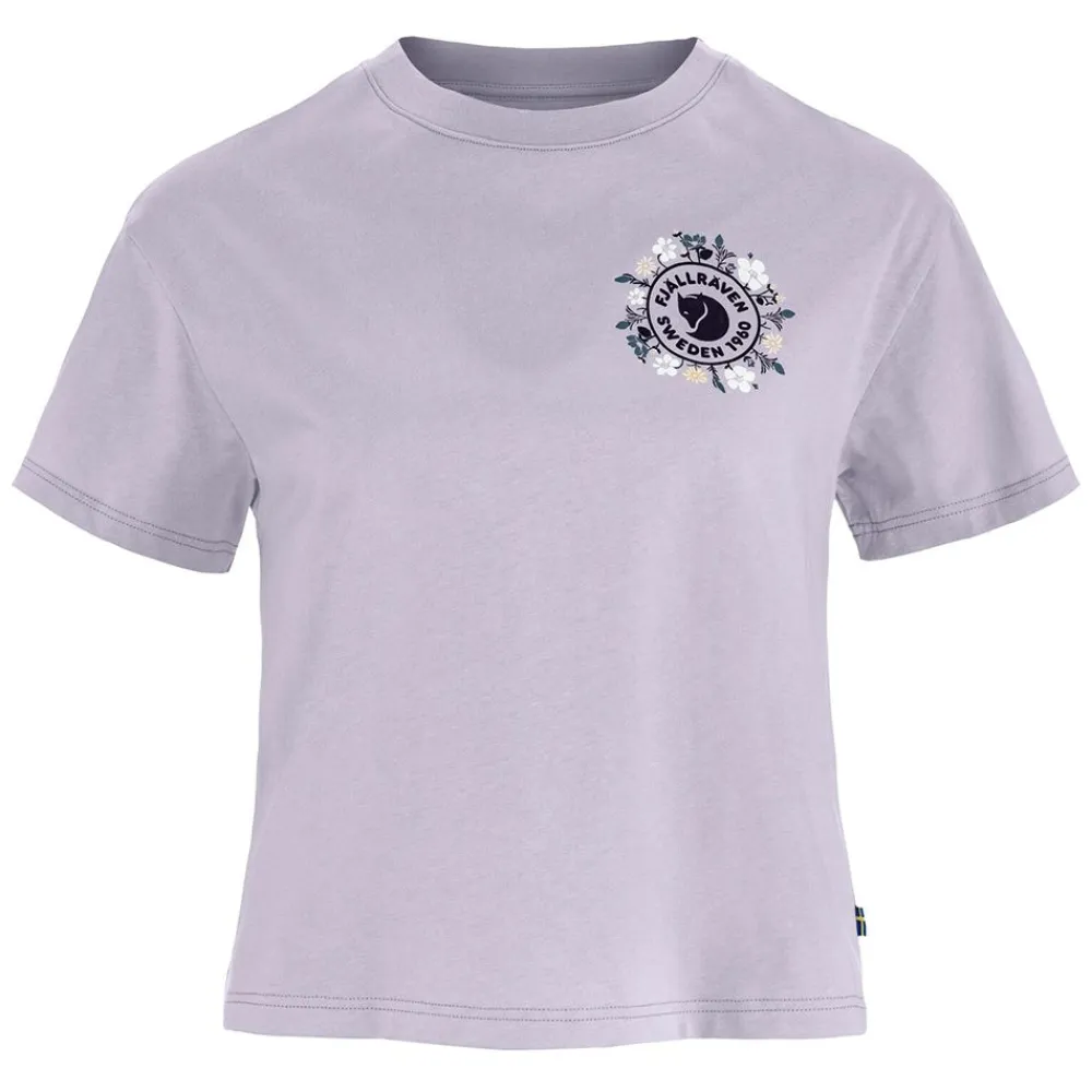 Best Fjällräven Fjällblomster Logo T-shirt Dam