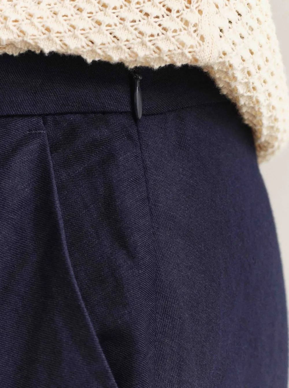GANT FLARED LINEN BLEND SKIRT DAM