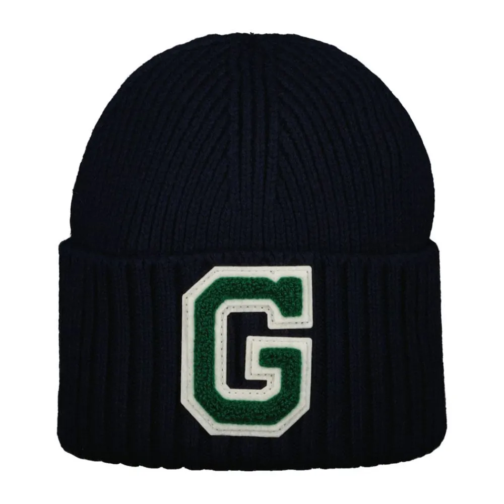 Online GANT G Badge Rib Knit Beanie Junior