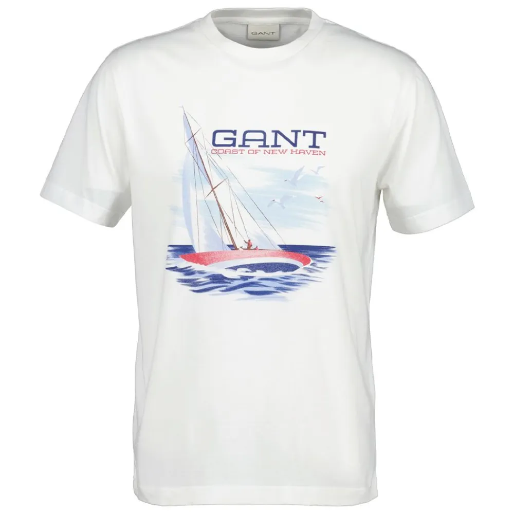 Best GANT GRAPHIC SS TSHIRT HERR