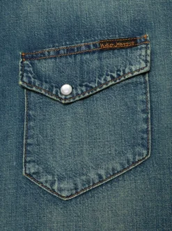 Nudie Jeans Gunnar Denim Shirt Dirt Wash