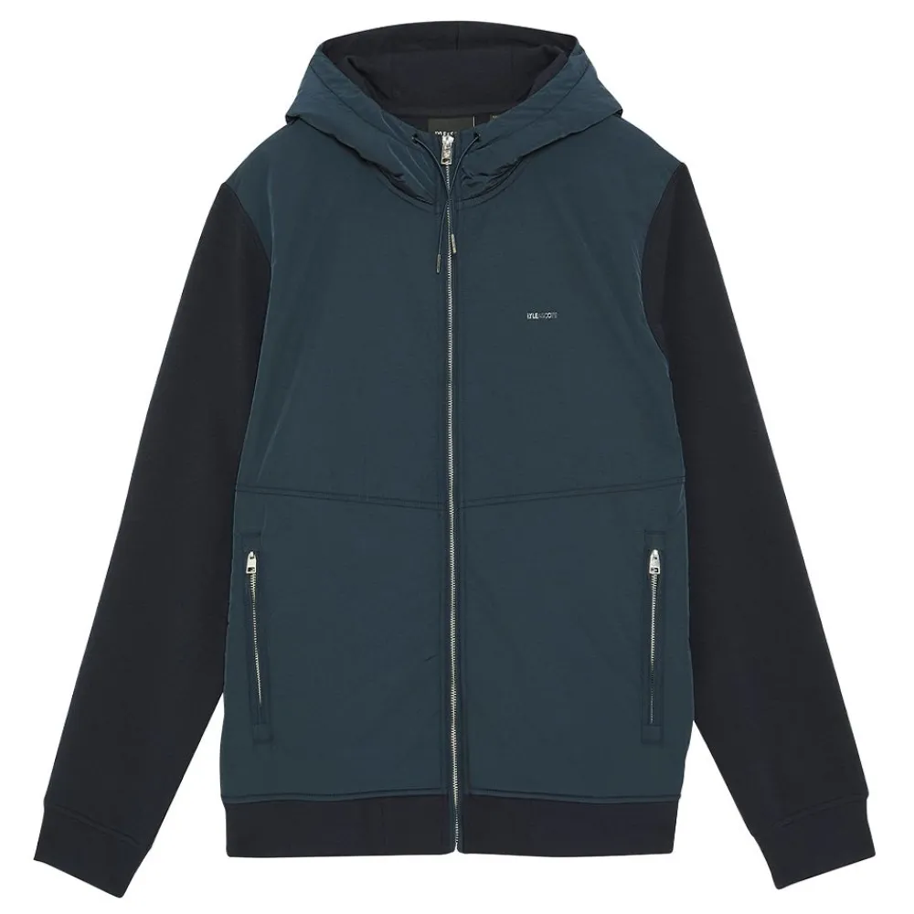 Lyle & Scott Half Raglan Hybrid Hoodie herr