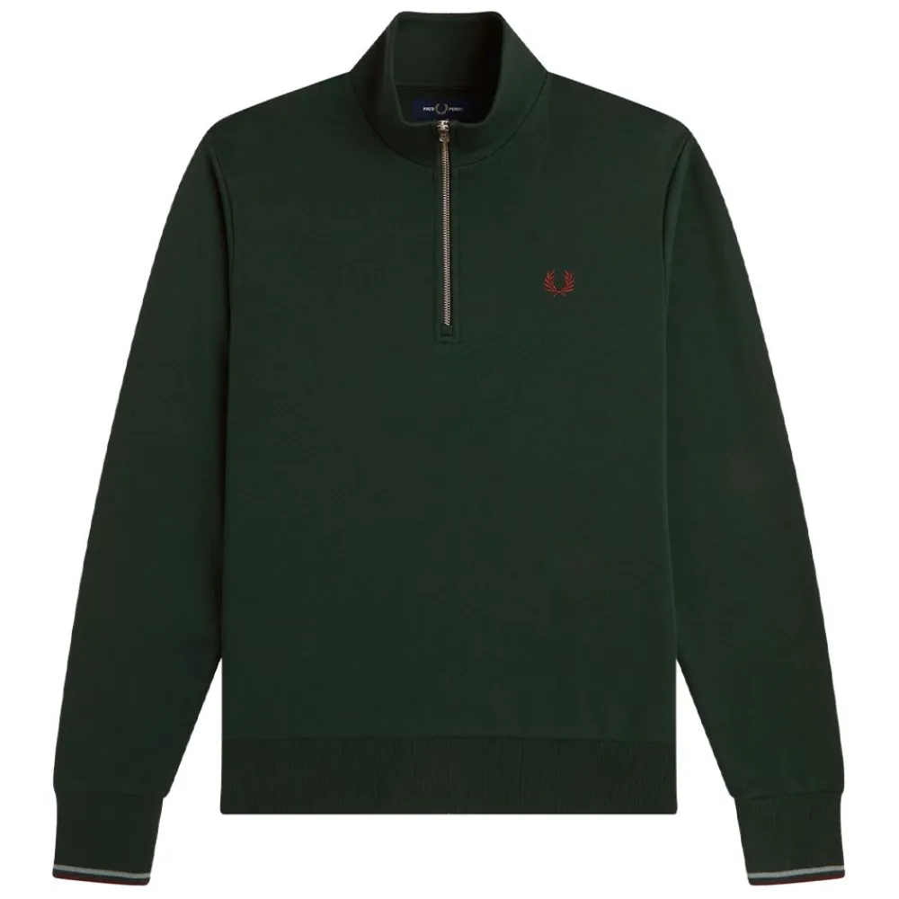 Tröjor|Allt Under Överdelar | Fred Perry HAF ZIP WEATHIRT HERR