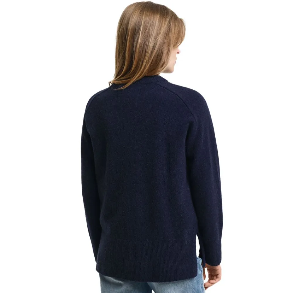 Online GANT Herringbone Detail Crew Neck Dam