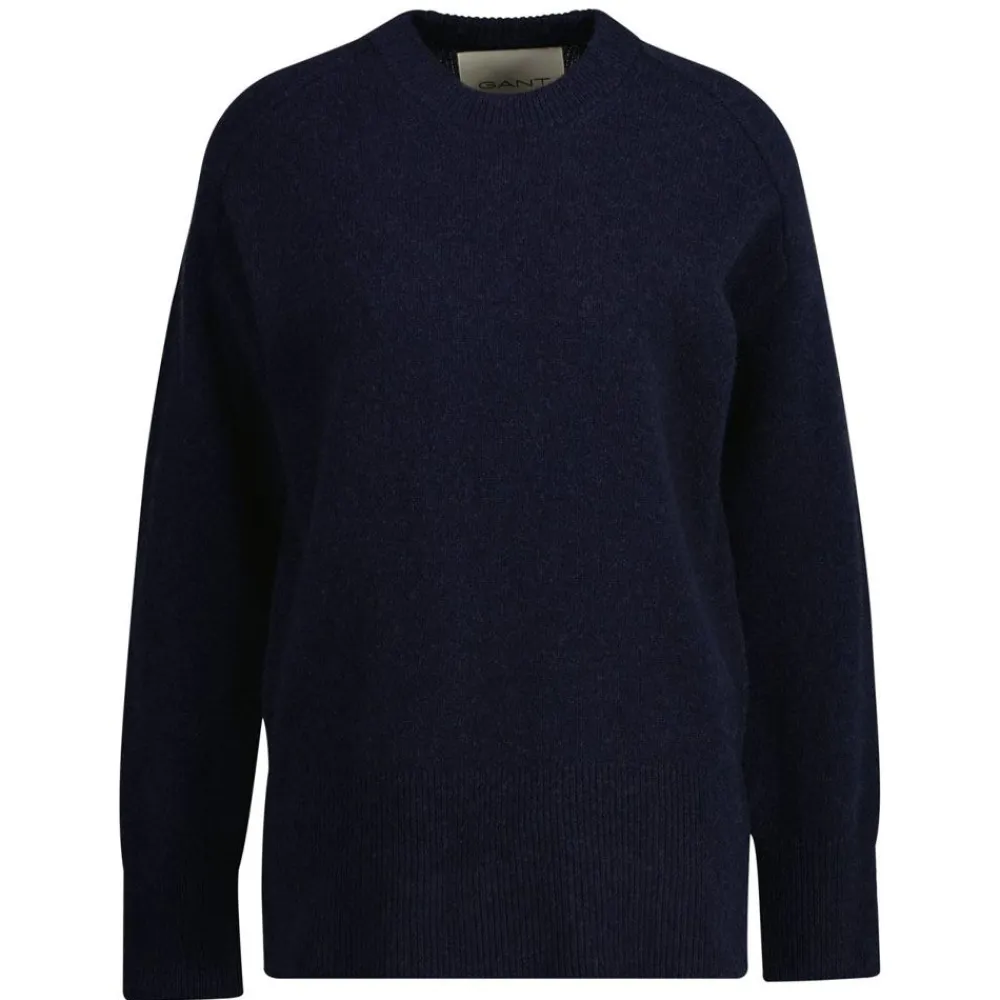 Online GANT Herringbone Detail Crew Neck Dam
