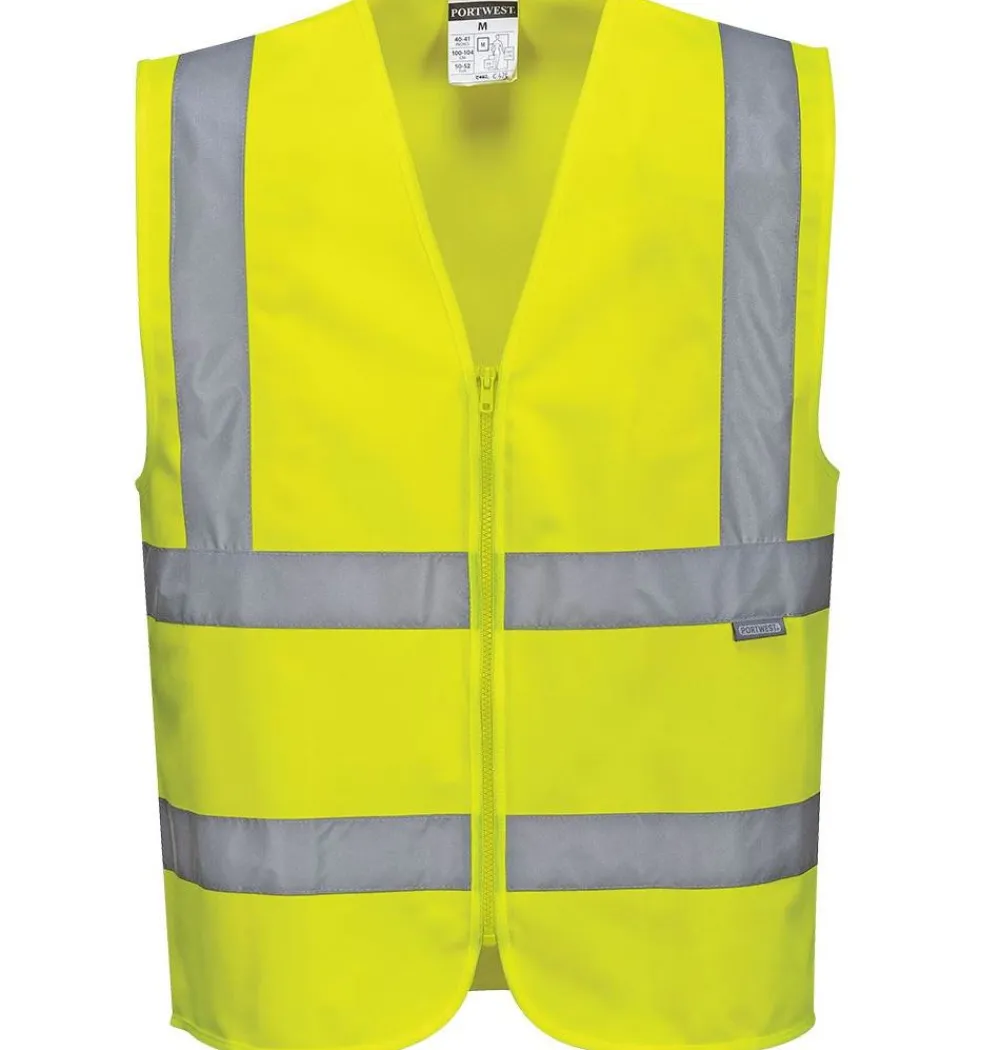 Workwear | Portwest Hi-vi Zipped Vet