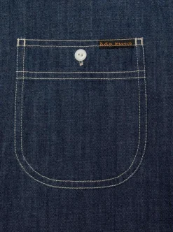 Clearance Nudie Jeans Julian Denim Shirt Rinsed Herr