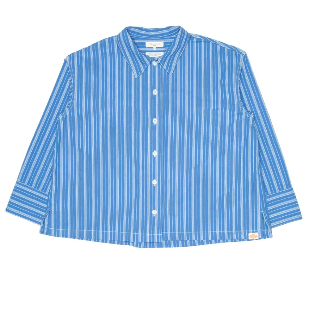Allt Under Överdelar|Skjortor & Blusar | Nudie Jeans Jutta hirt triped Bue/Offwhite Dam