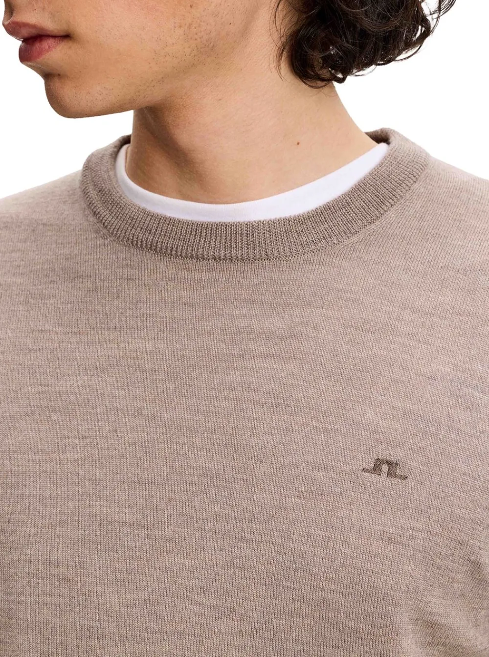 Sale J.Lindeberg Keane Merino Crew Neck Herr