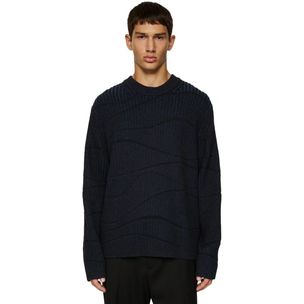 Clearance J.Lindeberg Ken Resonance Jacquard Crew Herr