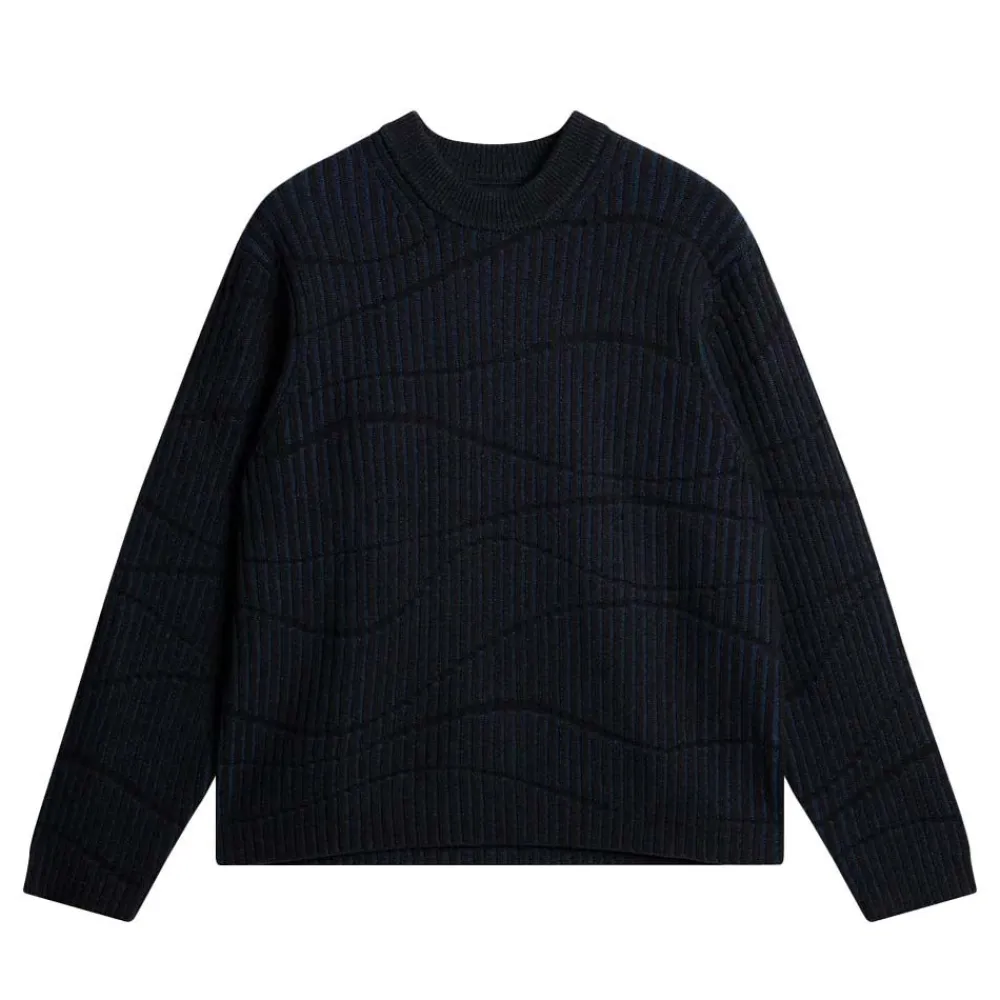 Clearance J.Lindeberg Ken Resonance Jacquard Crew Herr