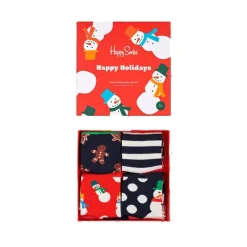 Happy Socks Kids Holiday Gift Set 4 Pack Strumpor