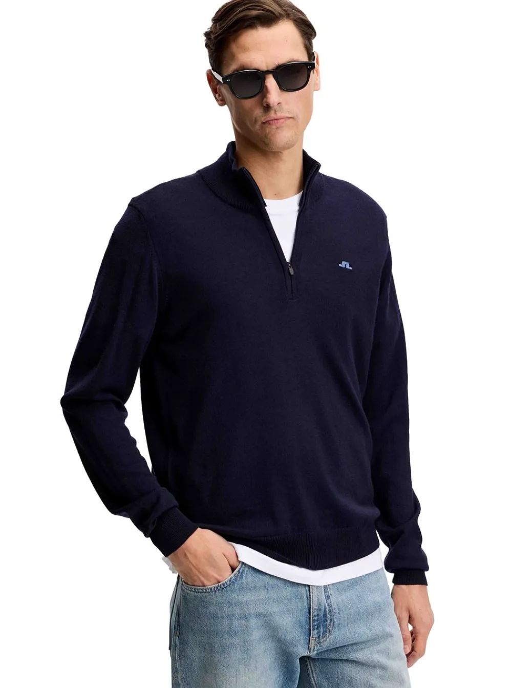 Allt Inom Golf|Golftröjor | J.Lindeberg Kiyan Quarter Zip Sweater Herr