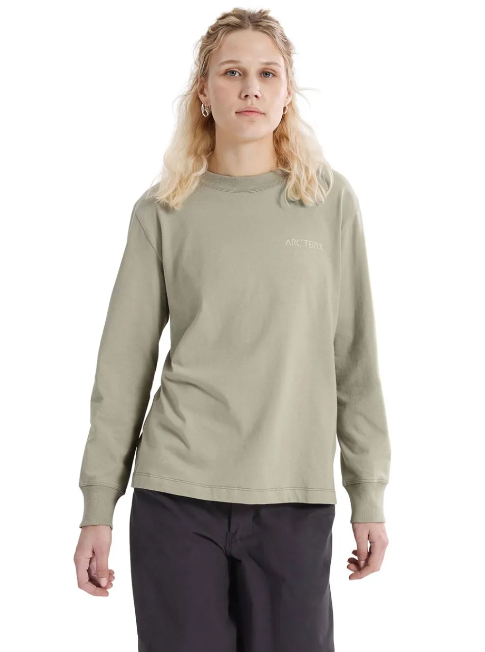 Clearance Arc'teryx Kragg Cotton Bird Crew LS Dam