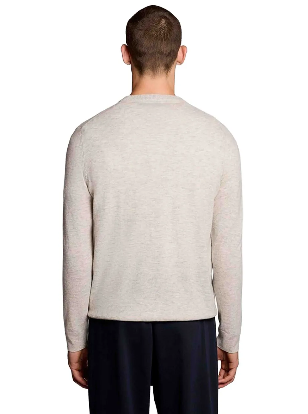 Hot Lyle & Scott Lambswool Blend Crew Neck Jumper Herr