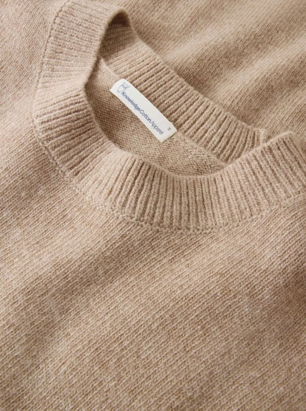 Allt Under Överdelar | Knowledge Cotton ambwoo Crew Neck Knit RW dam