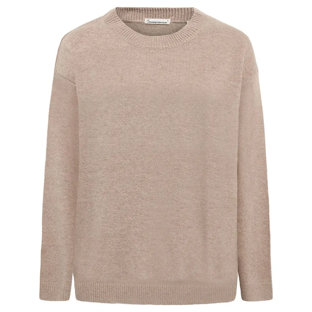 Allt Under Överdelar | Knowledge Cotton ambwoo Crew Neck Knit RW dam