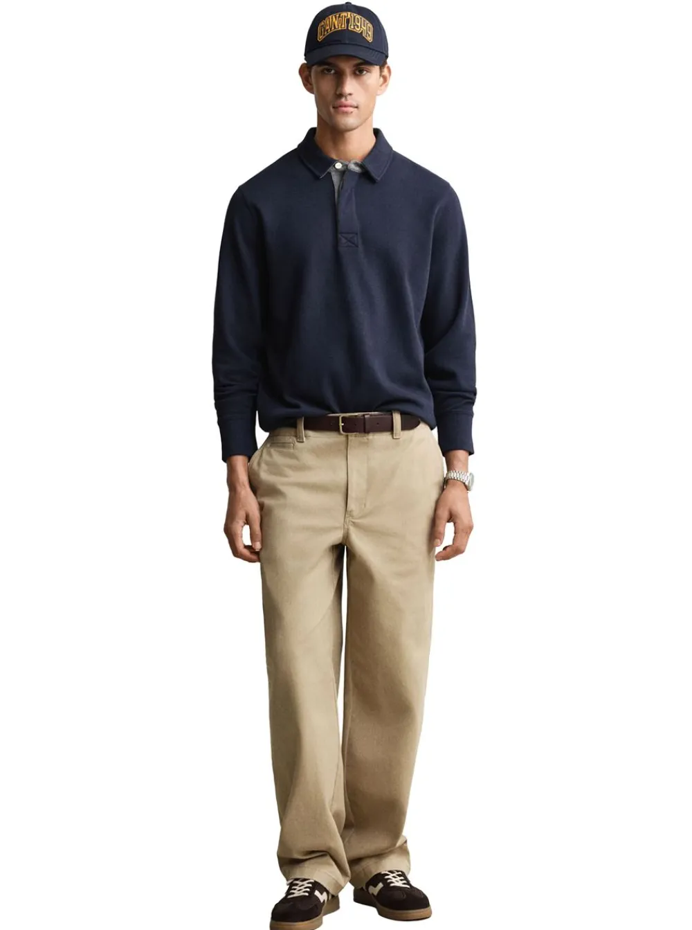 New GANT LIGHT SACKER RIB LS POLO HERR
