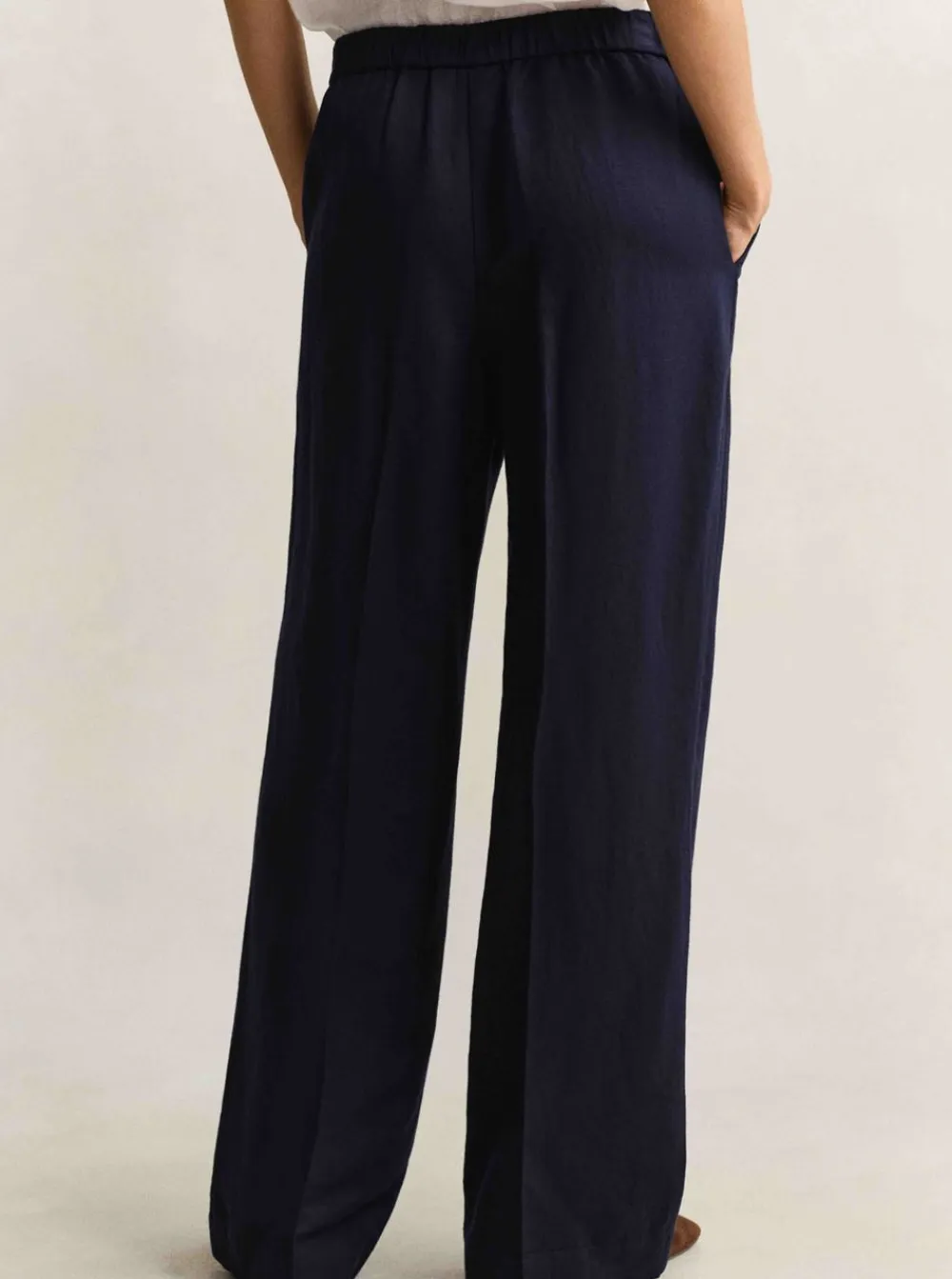 Allt Under Linnekläder|Allt Under Nederdelar | GANT LINEN BLEND PULL ON PANTS DAM