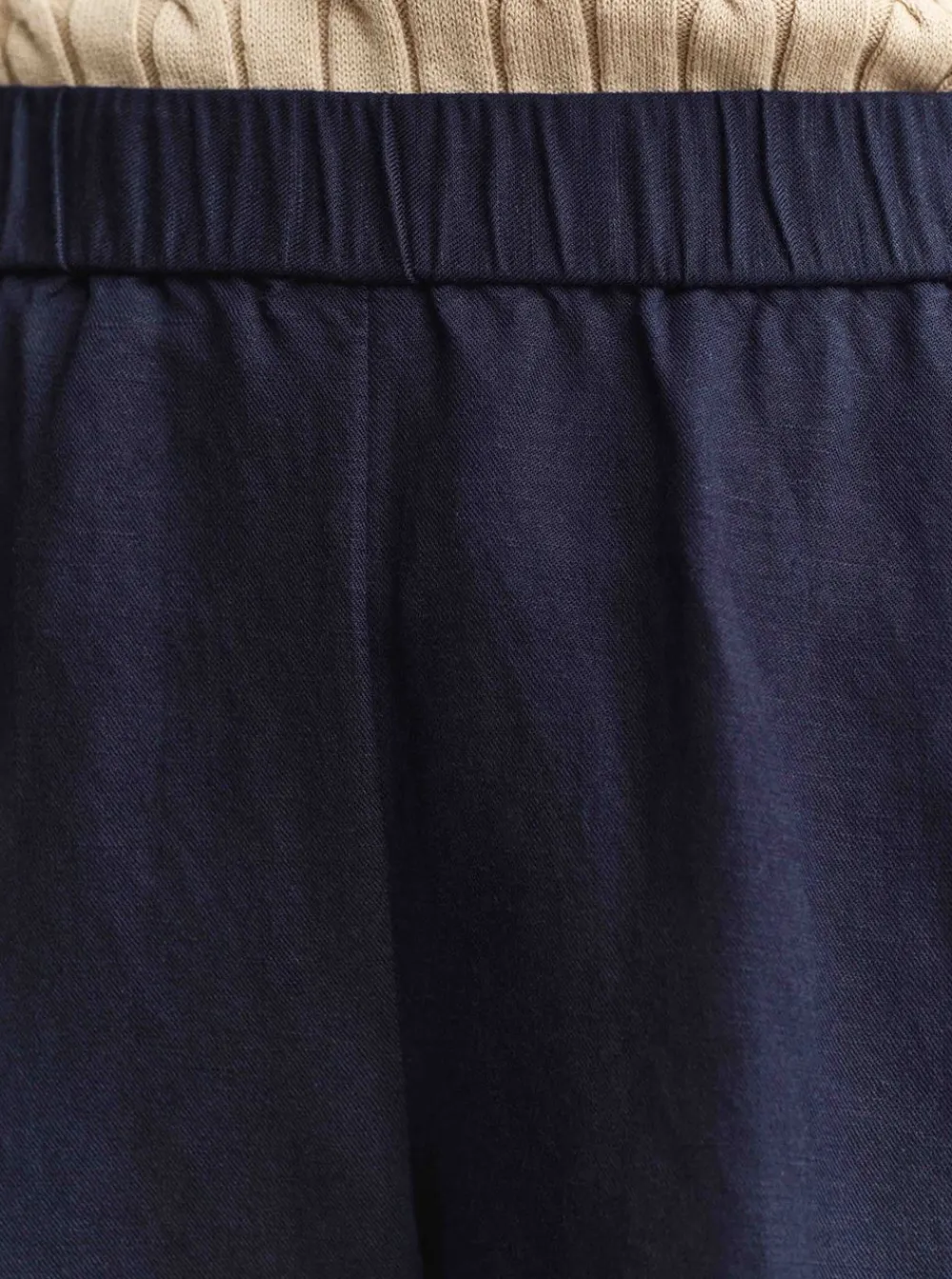 Allt Under Linnekläder|Linneshorts | GANT LINEN BLEND PULL ON SHORTS DAM