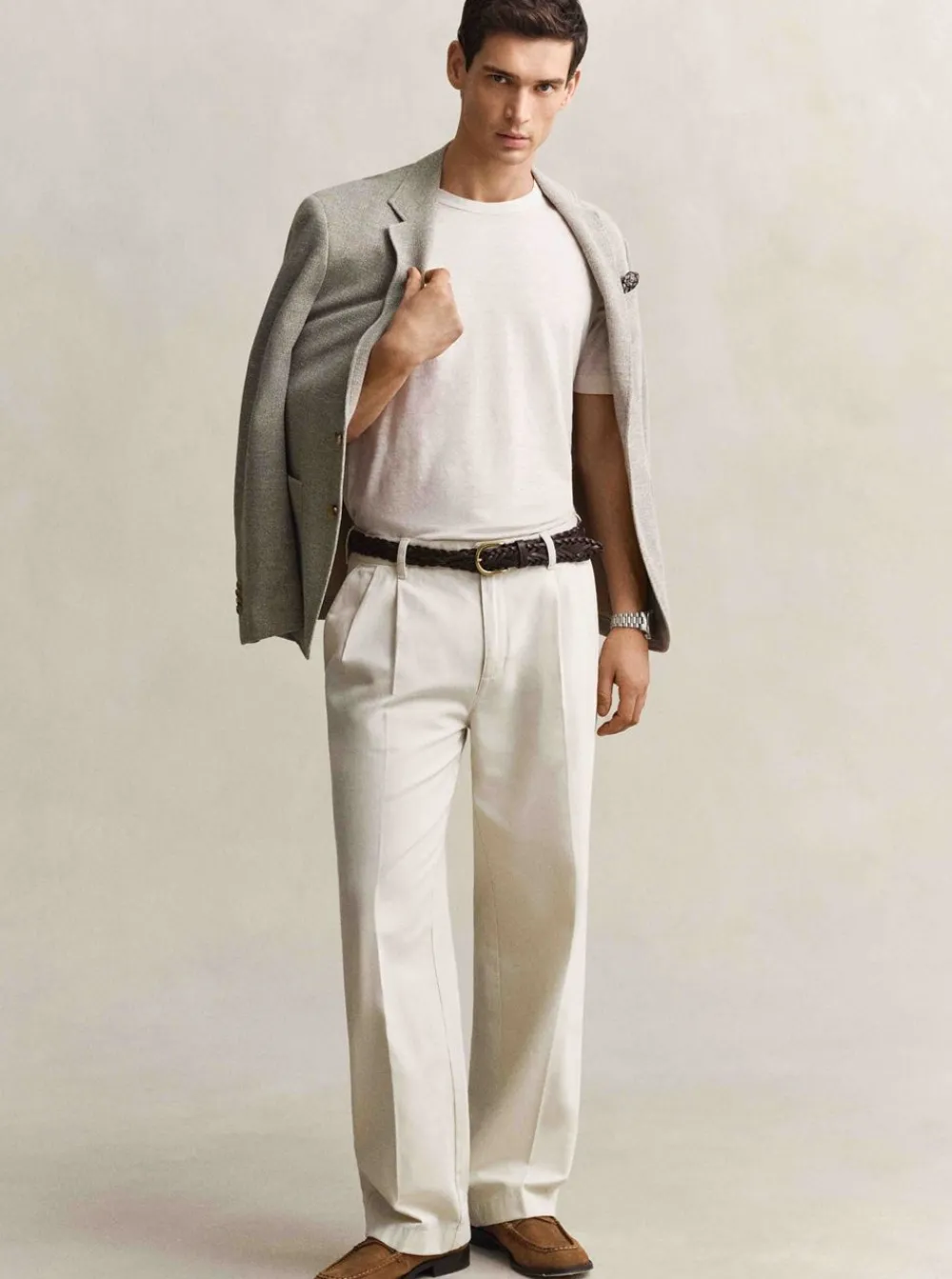 Hot GANT LINEN SS T-SHIRT HERR
