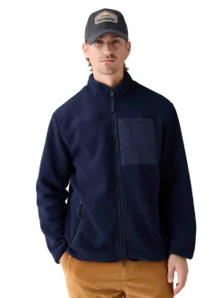 Hot Knowledge Cotton Loose Fit Zip Fleece - GRS/Vegan herr