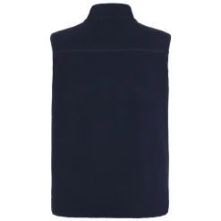 Clearance Knowledge Cotton Loose Fit Zip Fleece Vest GRS/Vegan herr