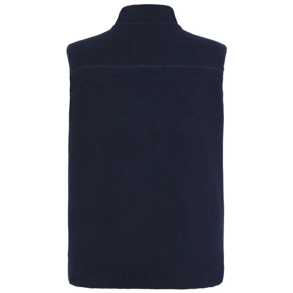 Clearance Knowledge Cotton Loose Fit Zip Fleece Vest GRS/Vegan herr