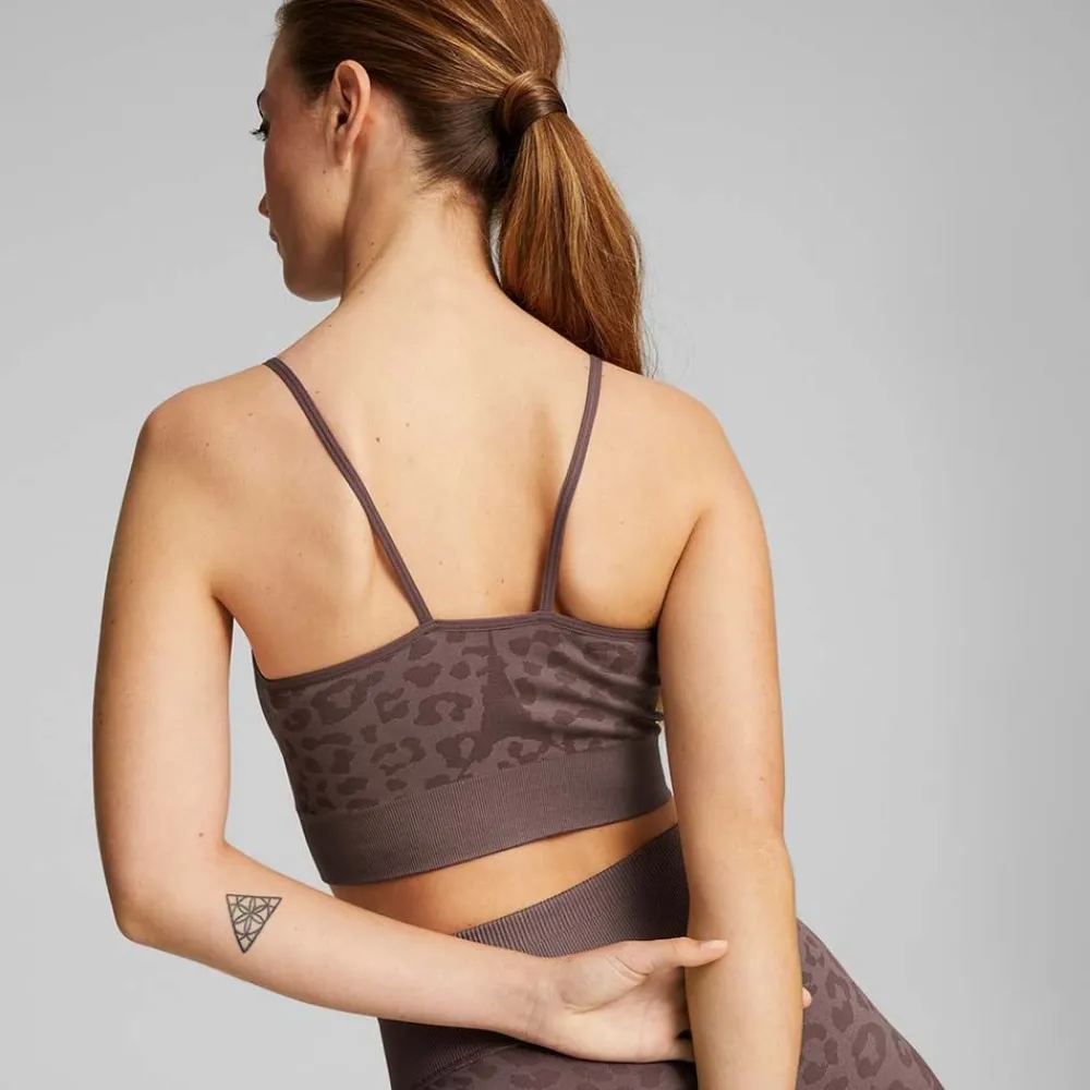 Hot Puma Low Impact FormKnit Seamless Long Training Bra Dam