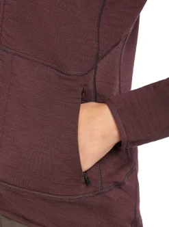 Clearance Icebreaker Merino 400 RealFleece Descender Lonfsleeve Zip dam