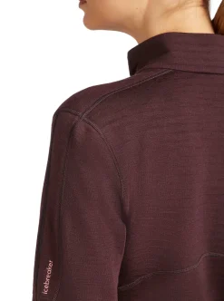 Clearance Icebreaker Merino 400 RealFleece Descender Lonfsleeve Zip dam