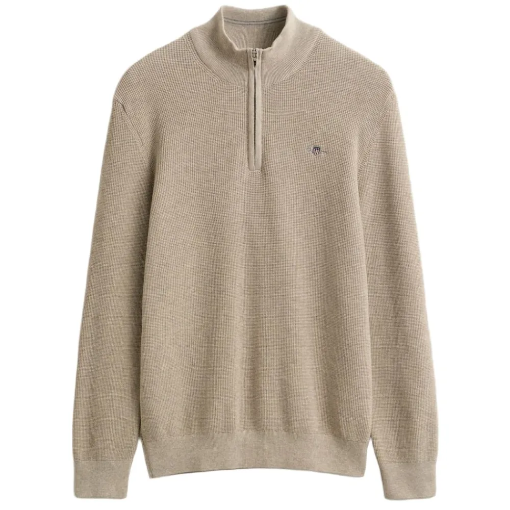 Tröjor|Allt Under Överdelar | GANT MICRO TEXTURED COTTON HAF ZIP HERR