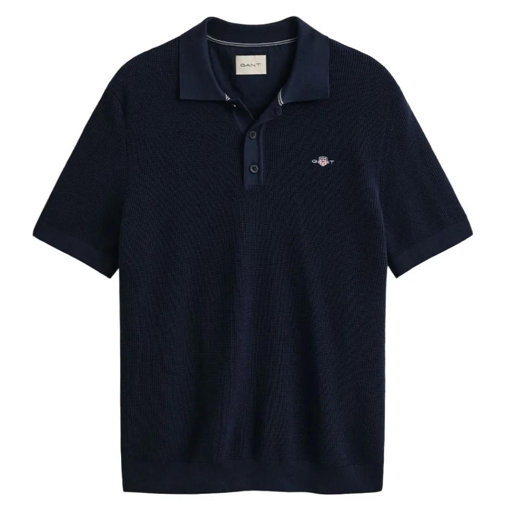 Sale GANT MICRO TEXTURED COTTON SS POLO HERR