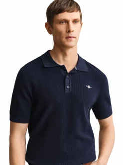Sale GANT MICRO TEXTURED COTTON SS POLO HERR