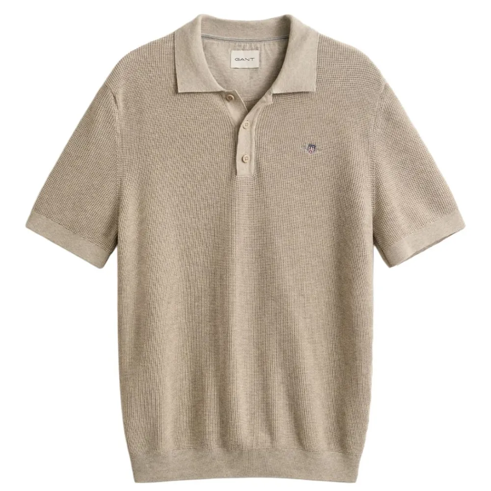 Pikétröjor|Allt Under Överdelar | GANT ICRO TEXTURED COTTON SS POO HERR