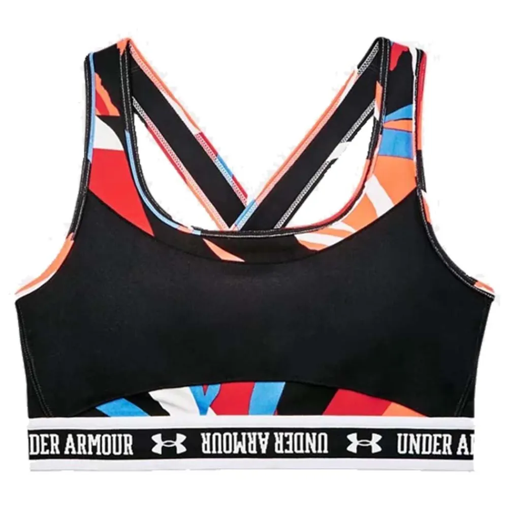 Discount Under Armour Mid Crossback Sport Bra Dam