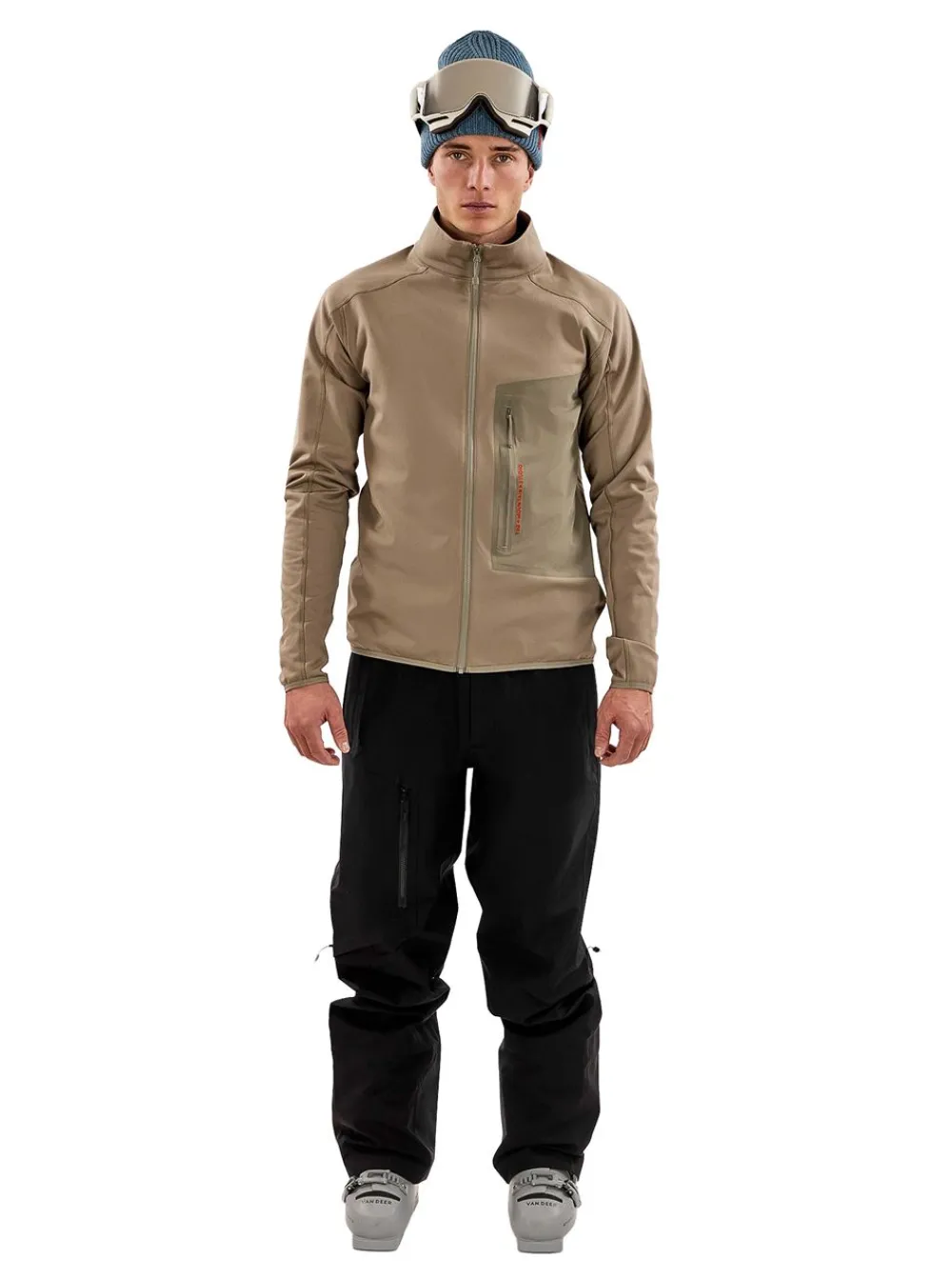 Alpint|Allt Inom Outdoor | The Mountain Studio -8 TECNO GRID FEECE T-NECK herr