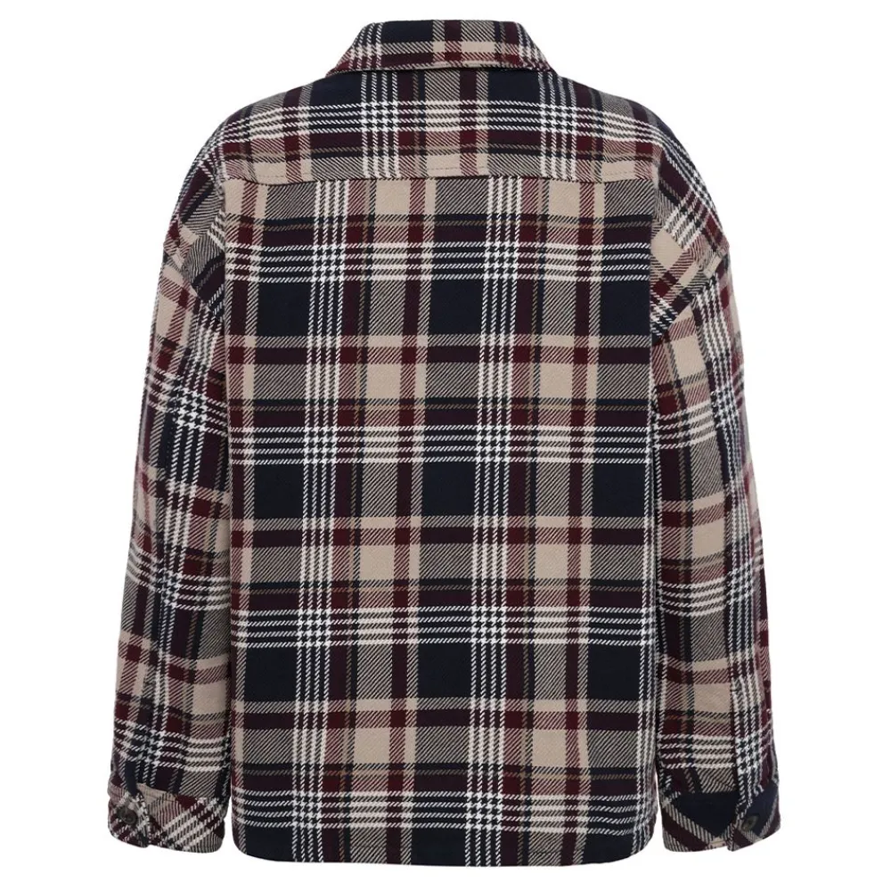 New Knowledge Cotton Organic Cotton Checked Flannel Overshirt GOTS dam