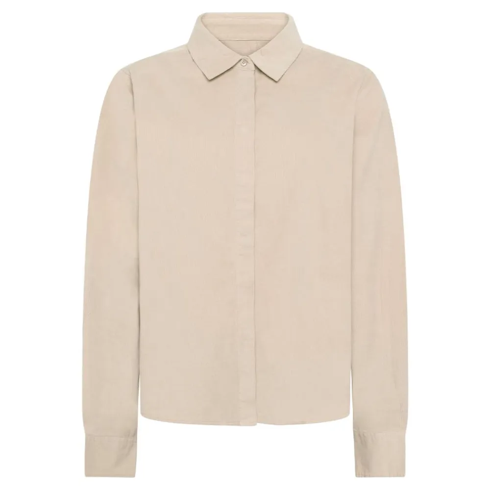 Clearance Knowledge Cotton Organic Cotton Corduroy Shirt GOTS dam