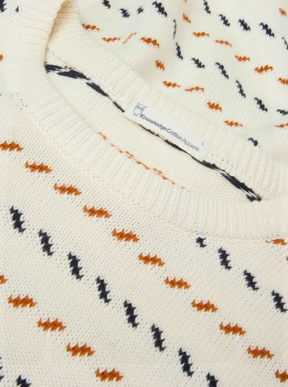 Online Knowledge Cotton Organic Cotton Jacquard Knit RWS herr