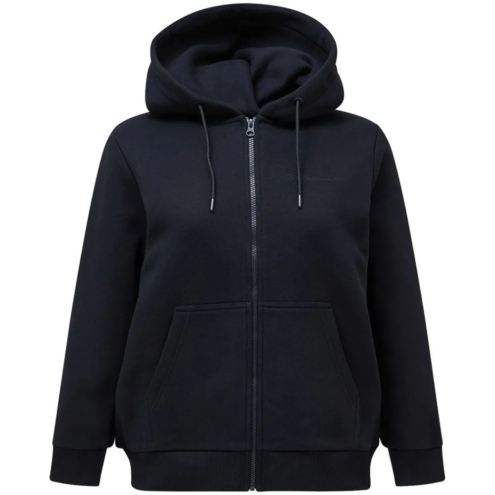 Online Peak Performance Original Small Logo Zip Hood Dam
