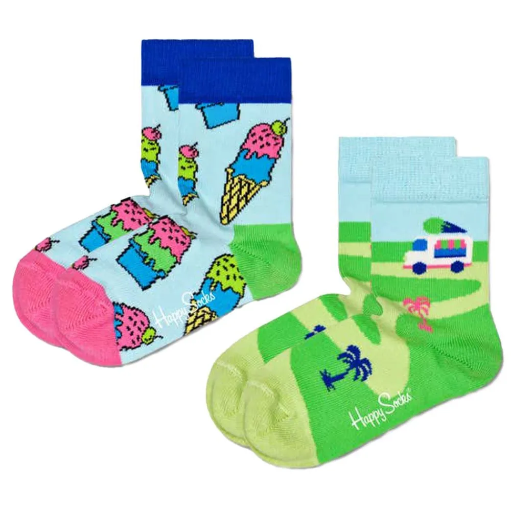 New Happy Socks 2-Pack Ice Cream Sock Junior
