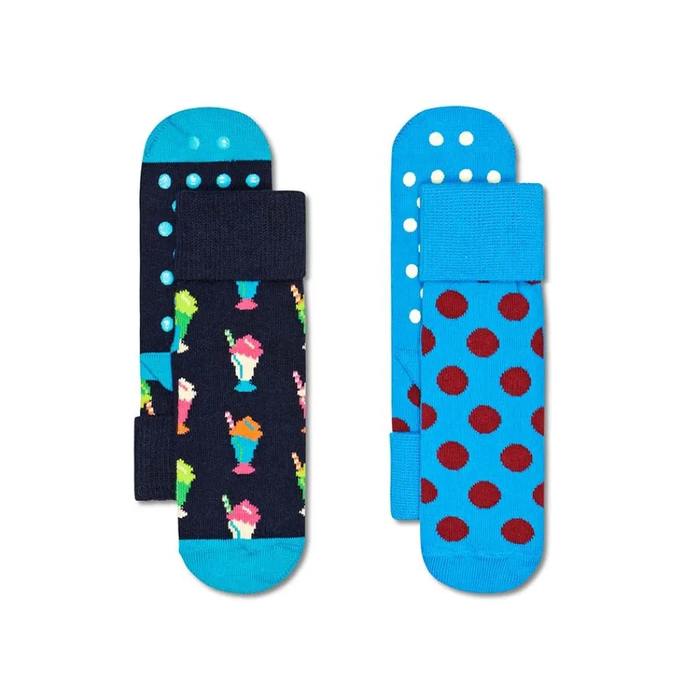 Underkläder | Happy Socks 2-pack Kids Icecream Anti Slip Junior