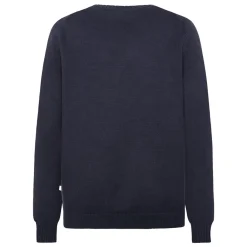Online Knowledge Cotton Plain knitted crew neck - GOTS/Vegan herr