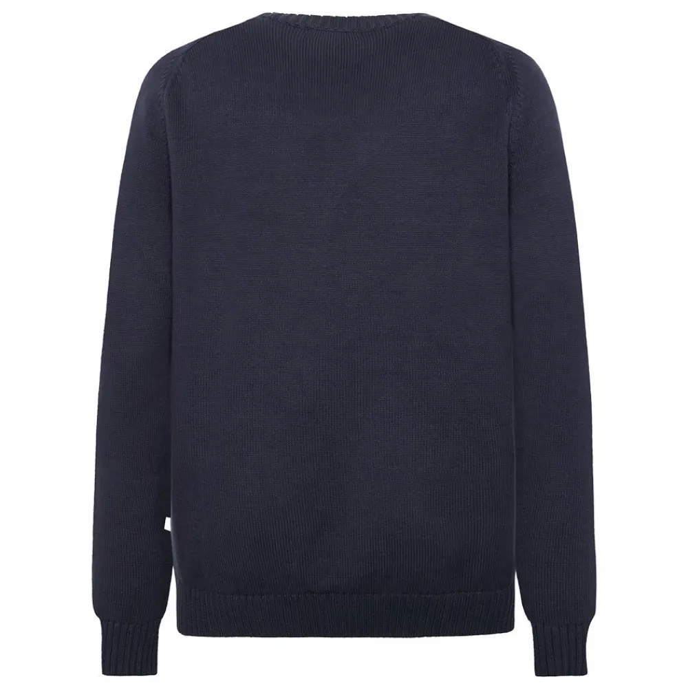 Online Knowledge Cotton Plain knitted crew neck - GOTS/Vegan herr