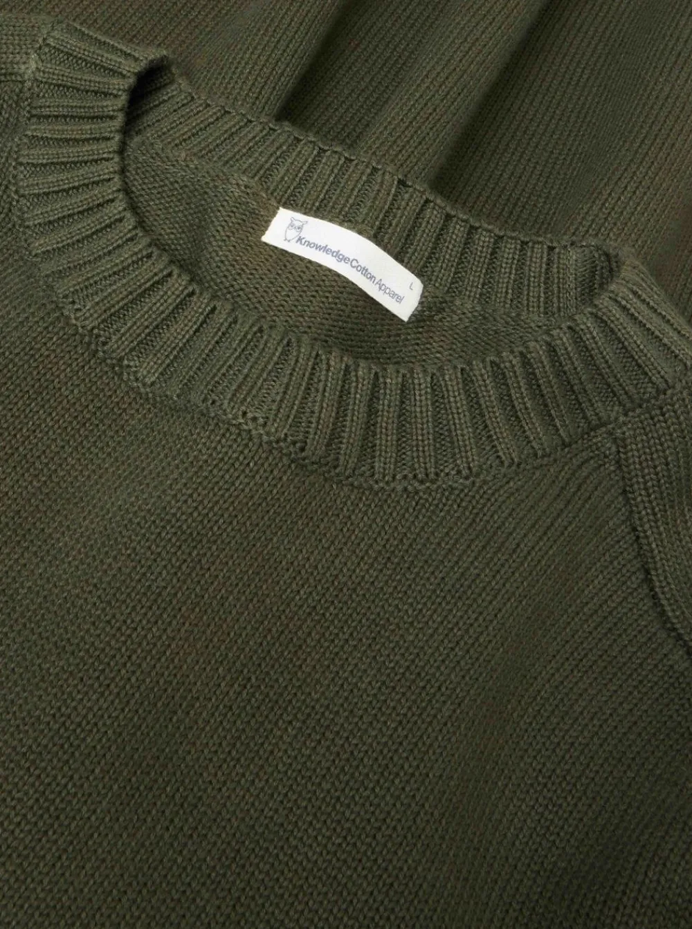 Tröjor|Allt Under Överdelar | Knowledge Cotton Pain knitted crew neck - GOT/Vegan herr