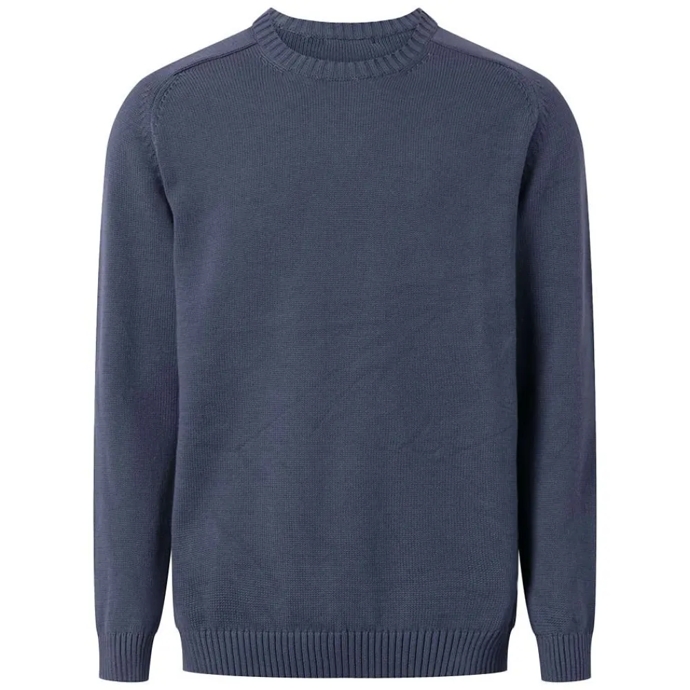 New Knowledge Cotton Plain Knitted Crew Neck Herr