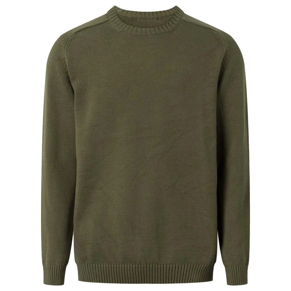 Allt Under Överdelar | Knowledge Cotton Pain Knitted Crew Neck Herr